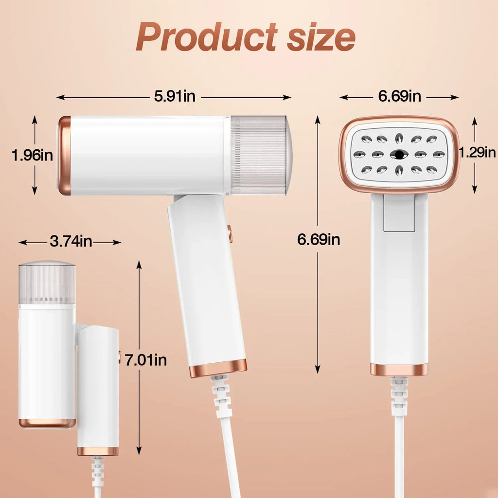 120ML Steamer Portable up Electric Travel Brush 1000W 30S apparel with White Remover iMounTEK Heat Steamer Garments for Wrinkles Tank, Foldable Handheld liquid