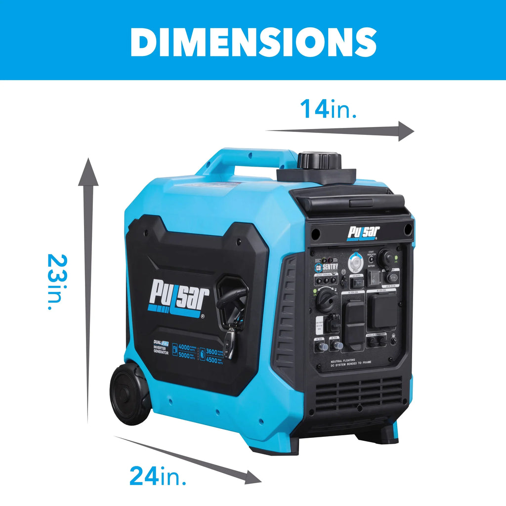 Fuel Remote Start Ready and Dual Pulsar with RV 5000-Watt Inverter CO Generator Sentry