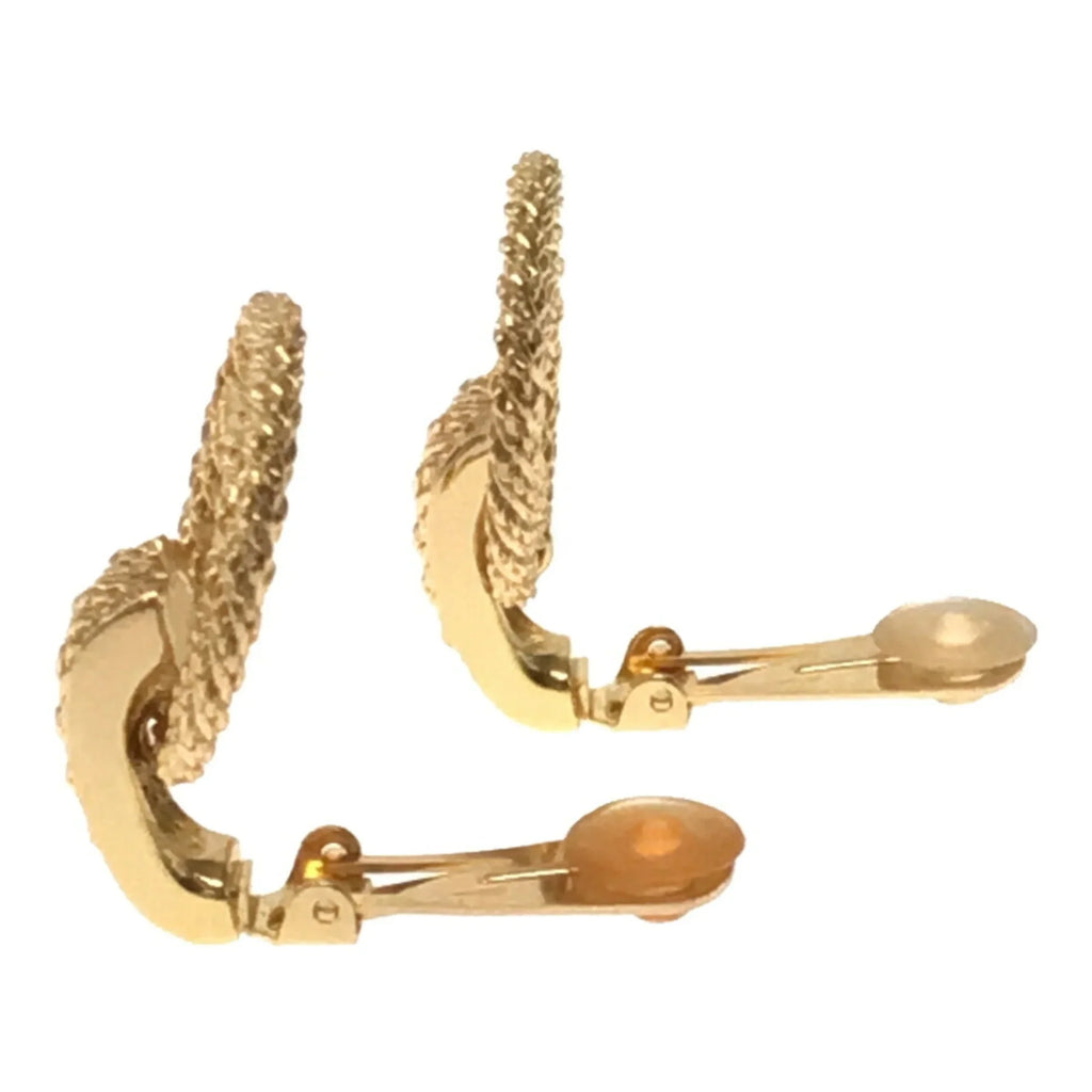 Big Gold Christian VINTAGE Pre-Owned Earrings Accessories Rhinestone RM2878M OLD Women's Dior ITSRN157RU90 (Good)