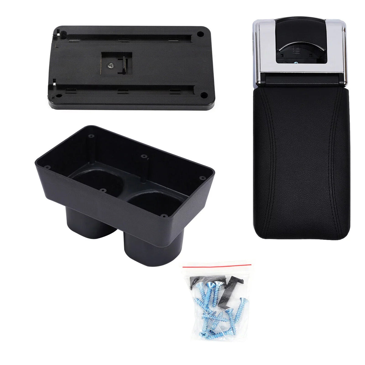 Box Armrest Storage Rest For Container Nissan Console Center Arm Versa/Tiida/Latio ZhdnBhnos Black 2007-2011 Rotatable Holder Car
