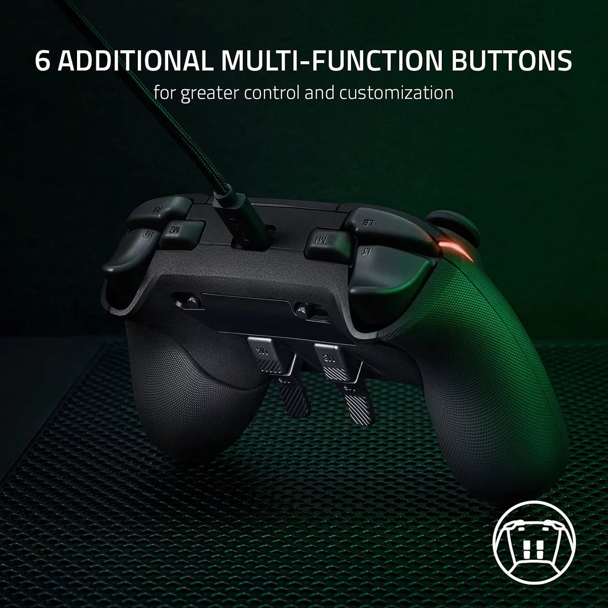 '- Remappable with kit Controller Xbox Wolverine Razer With Black V2 One, Electric Wired Series Bolt for X|S, Axtion Front-Facing Bundle Xbox PC Gaming Cleaning Like - Buttons New