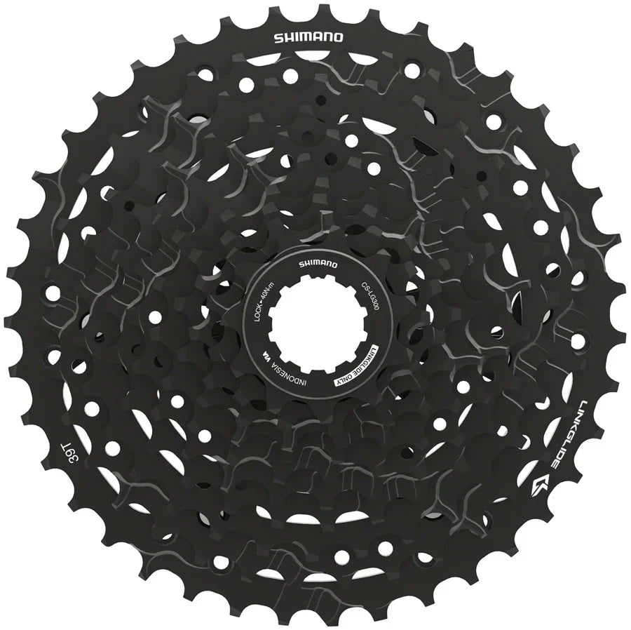 '- 10-Speed, CS-LG300-10 Shimano 11-39t, CUES Black Cassette LINKGLIDE,