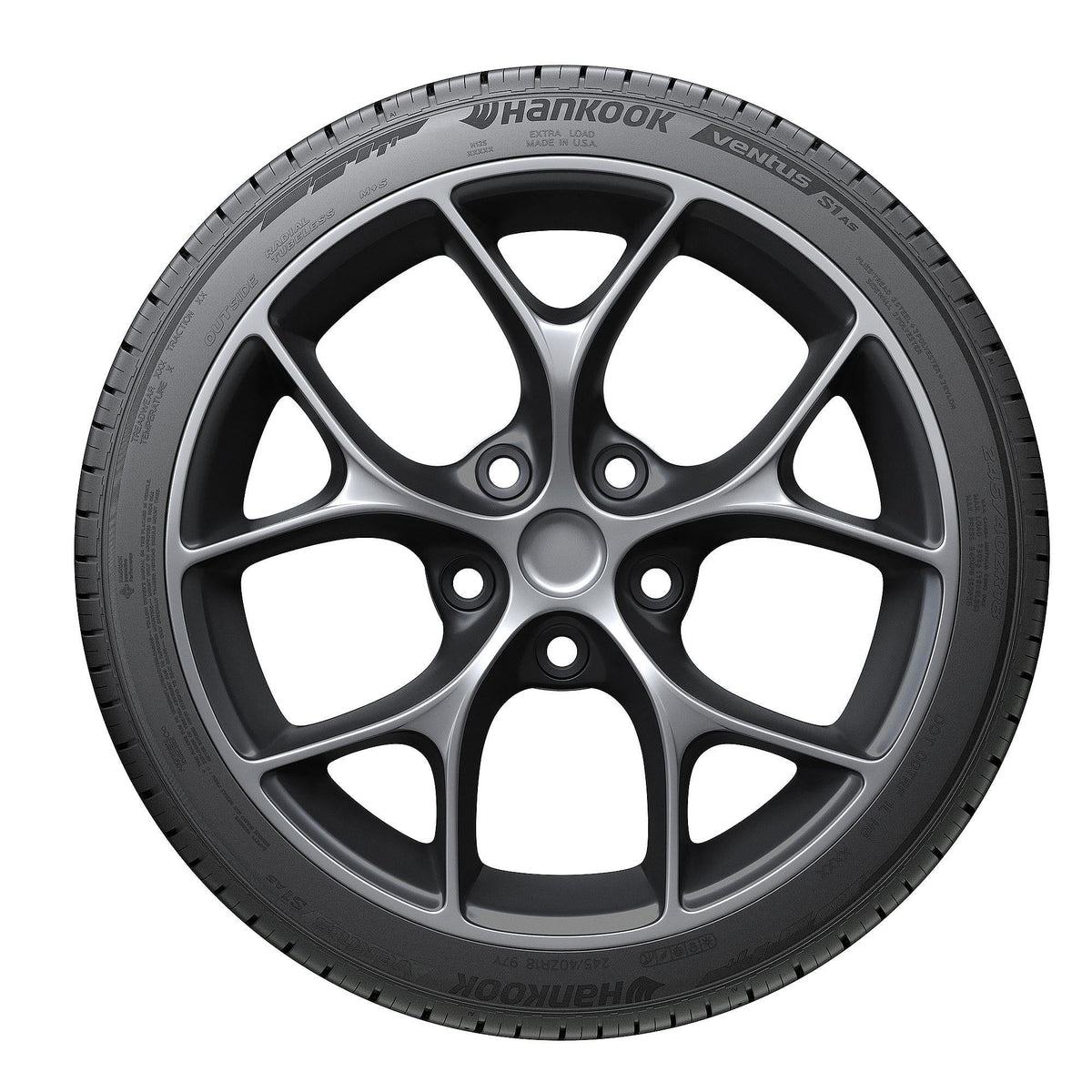 AS Hankook Ventus S1 245/40ZR17 91W Passenger UHP Tire (H125)