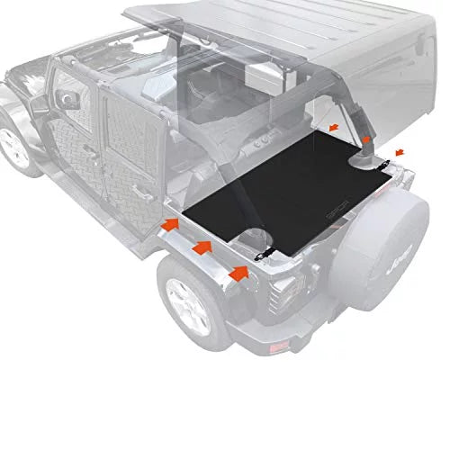 2007-2018 for Cargo (UPGRADED) Cover Sport/ 4DR models Freedom Sahara/ PLUS GPCA Unlimited Wrangler LITE JK Rubicon/