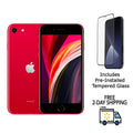 (Fully Gen) SE A2275 64GB Tempered Glass w/ iPhone Pre-Installed Restored (Refurbished) (2nd Red Unlocked)
