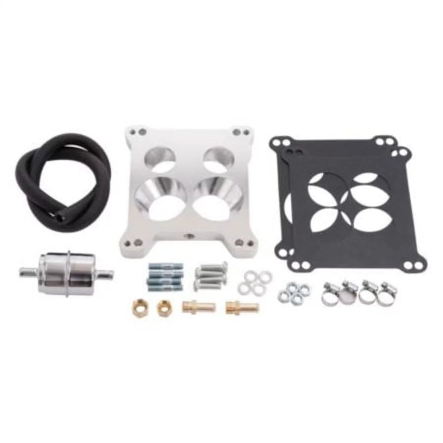 QuadraJet W/ ML320 Square-Bore Spread-Bore -Benz To Or Carb 2000 Adapter Stock Thermo-Quad Edelbrock #2697