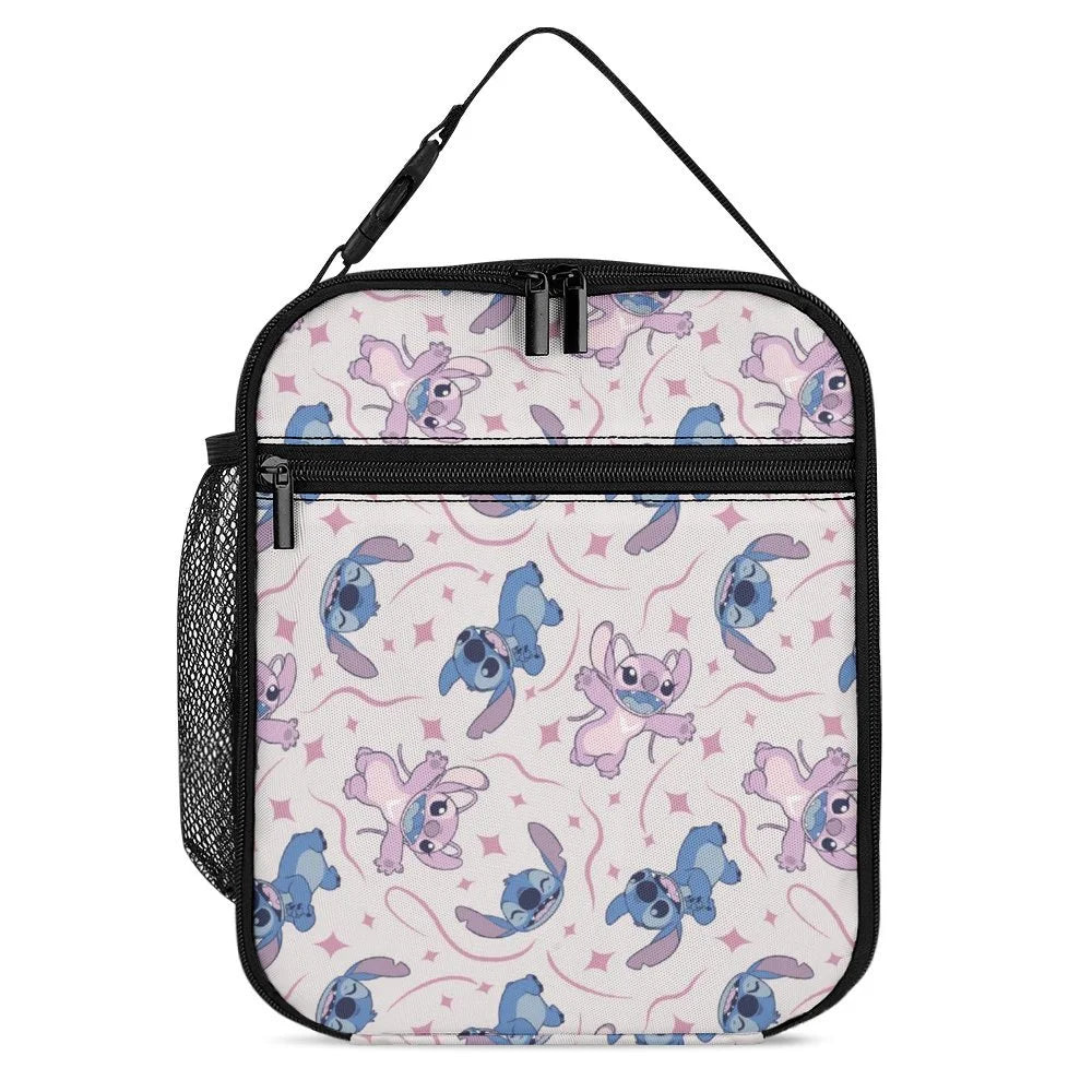 Girls Insulated Thermal Lilo Bag Kids Tote Stitch For Handbag Cooler Bag Boys Blue Lunch Adult Bento Office School Portable