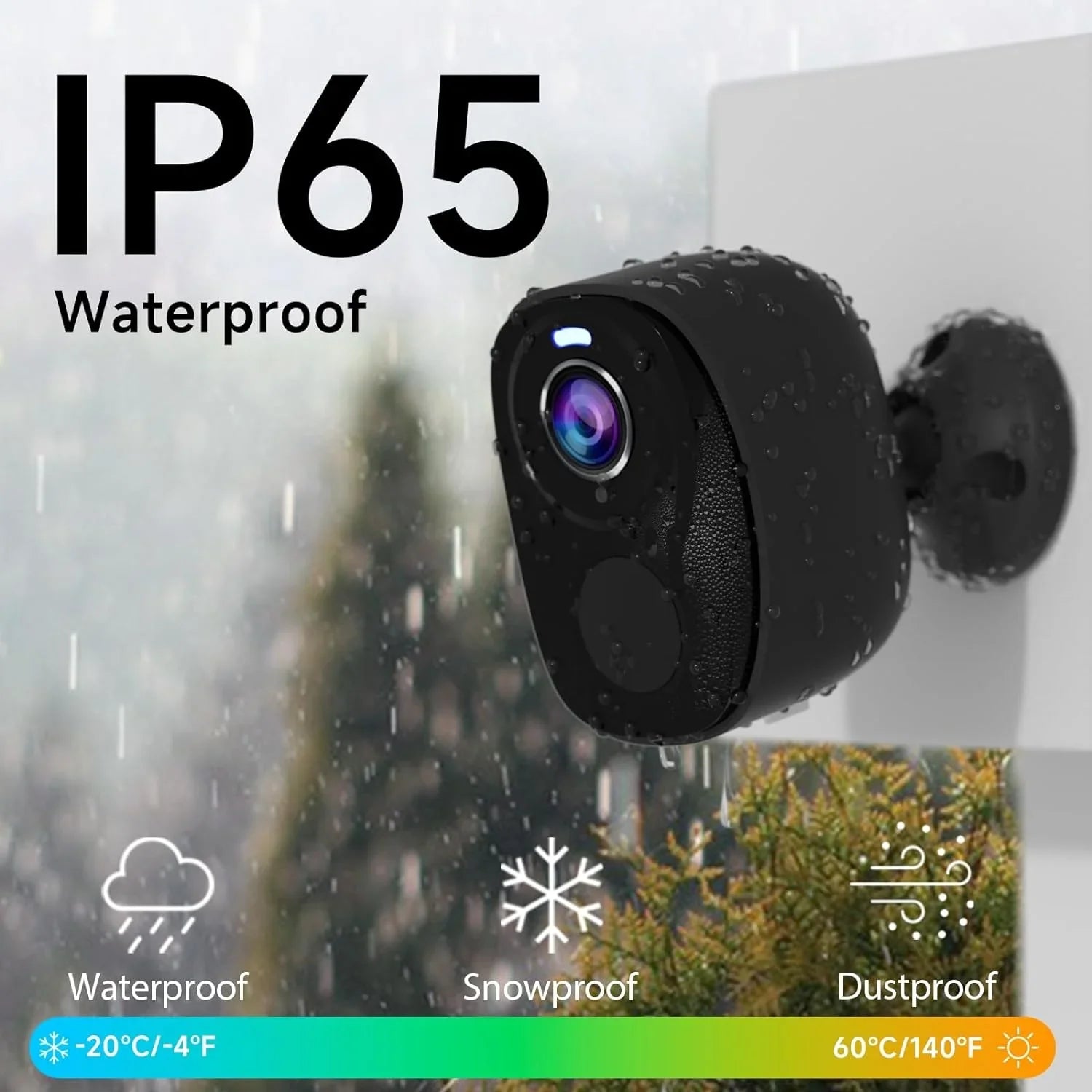 with 2K Vision, Home Cameras AI (BW4-G-4Pack) IP65, No Cloud Wireless Monthly SD/ Detection, Free Storage, Fee, Battery Powered Color Security Camera 2-Way Motion Audio Security for Night exterior,