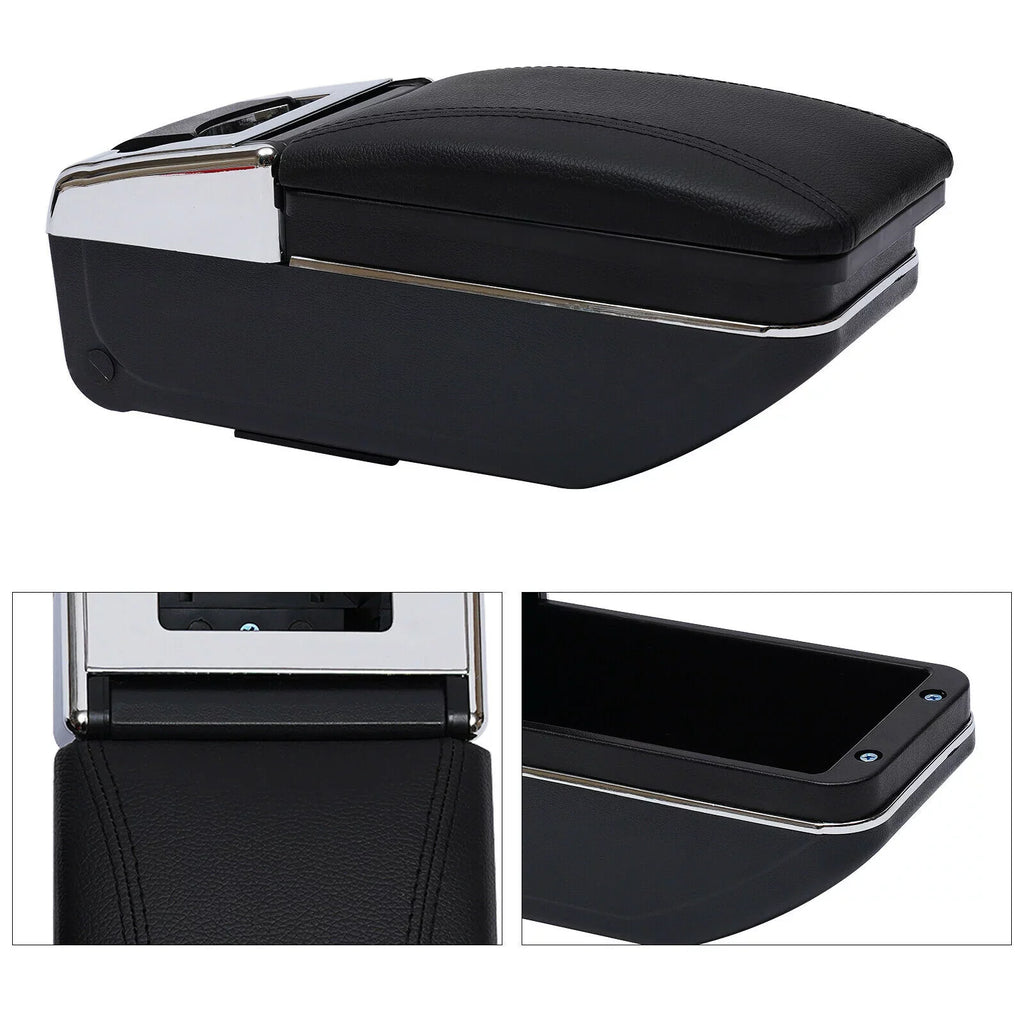 Box Armrest Storage Rest For Container Nissan Console Center Arm Versa/Tiida/Latio ZhdnBhnos Black 2007-2011 Rotatable Holder Car