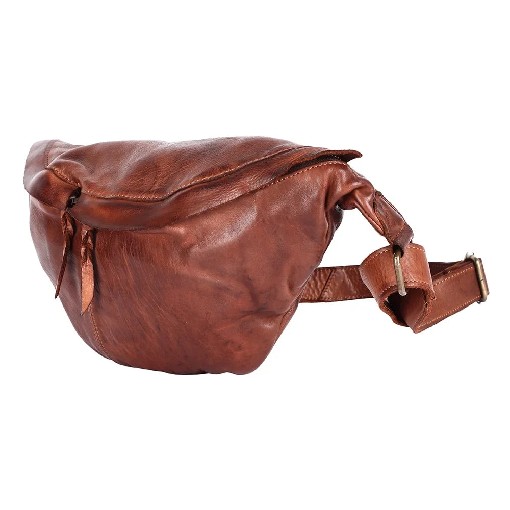 Handmade Vintage Purse Bag Western Leather Nmbgm150B Cowhide Genuine NM Women Pack Handbag Fanny Mind Never
