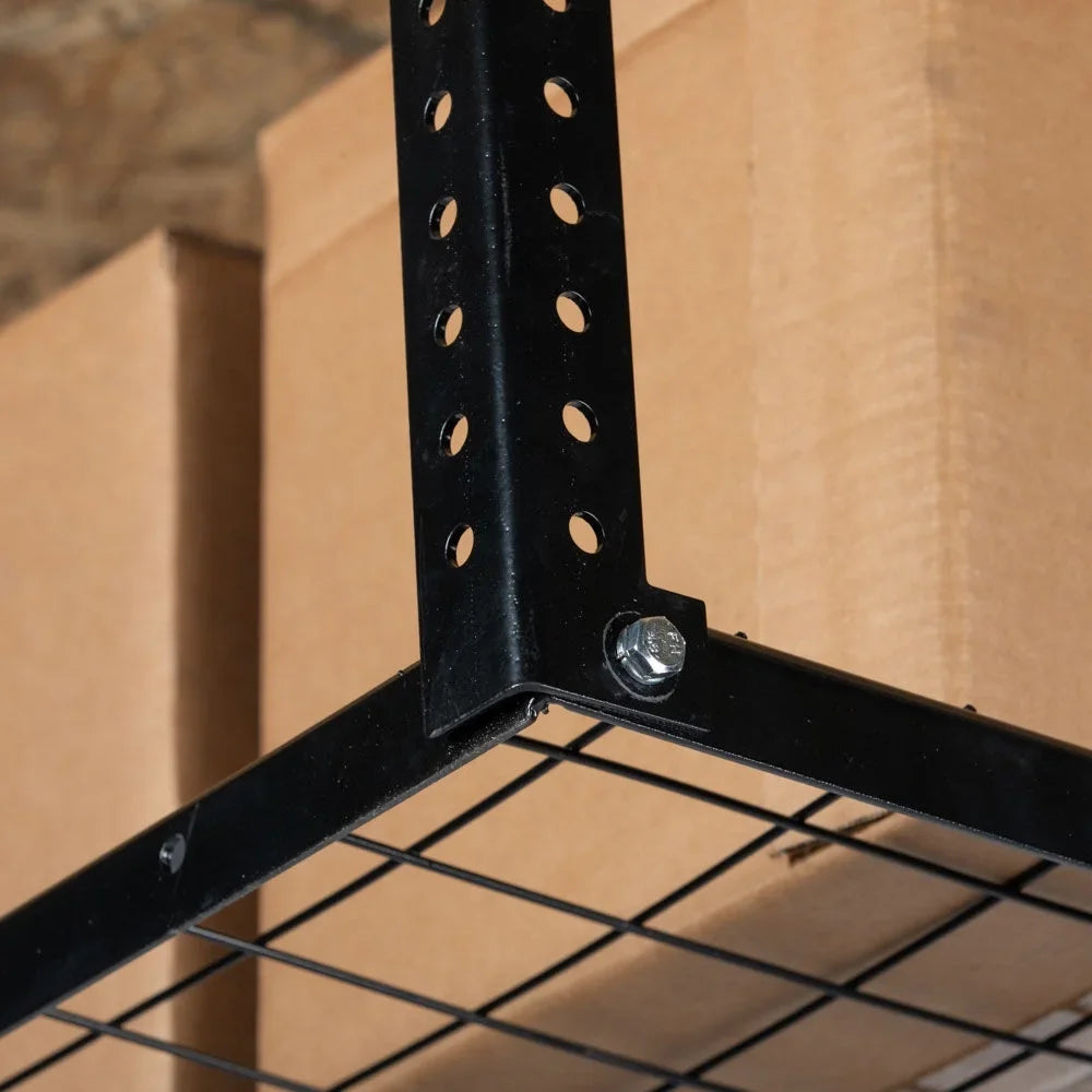 Capacity, Grid x Garage Adjustable 20" to Height, Overhead Bikes Storage 6' Storage Loading Bins Attachments with Wire System, 41" Equipment for 4' Rack, LB Titan 500 Metal Organization Mount Ceiling