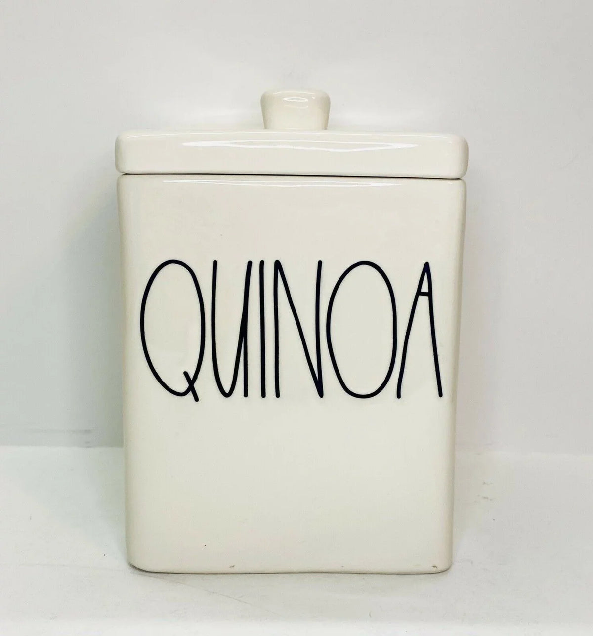 Letter with Lid Magenta by Ceramic Dunn Rae Square LL QUINOA Canister