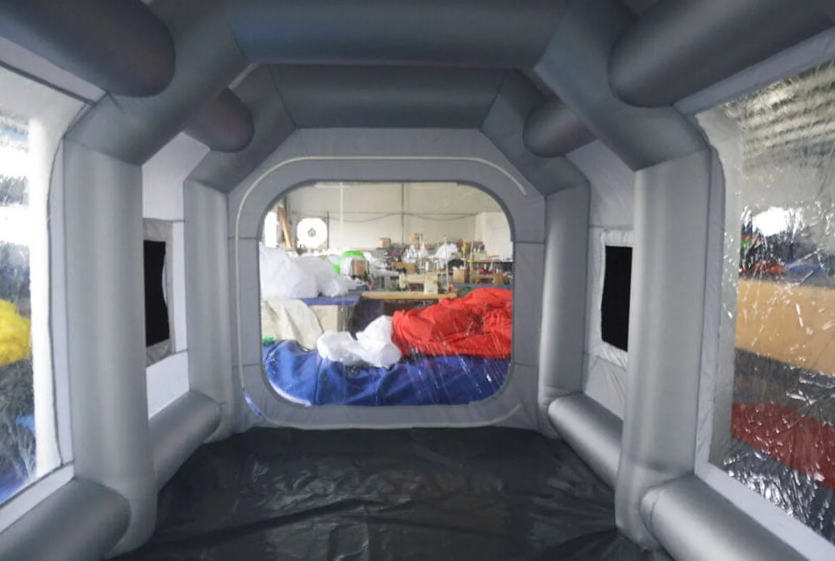 Blower 2 Inflatable Filtration Painting System Booth Portable Car 33*16*11ft TECHTONGDA Inflatable Booth with Spray with Spray Air Booth