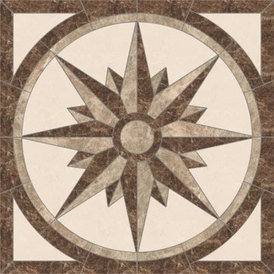 Marble Medallion Floor 36''x36''