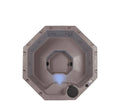 with Tub Seater Cover, 8 Tub Spa Hot & LED Millstone Jets, Aqualife lighting Lagoon 20 Brown