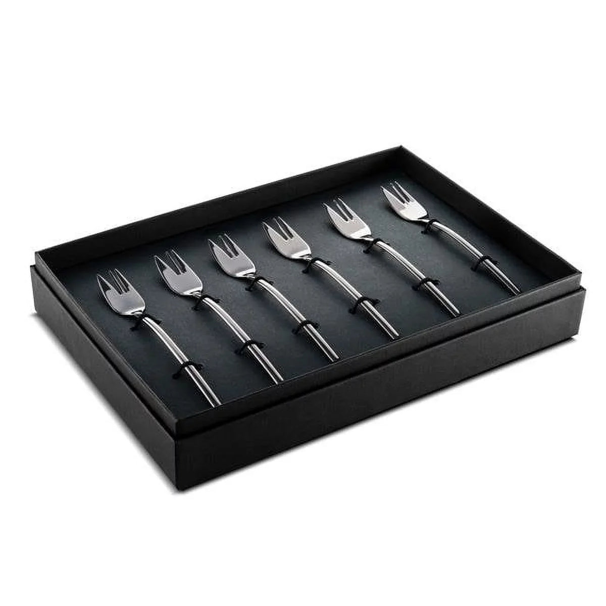 Pack Oro Fork - Due Cake Nero of 6