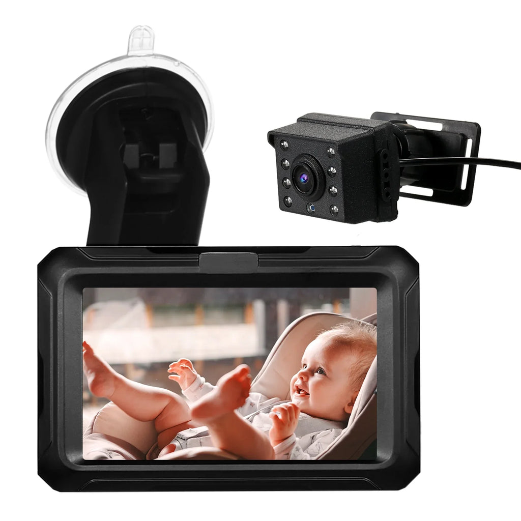 Screen Invigilator ammoon 4.3'' Wide Vision Resolution with Mirror, Night Baby Angle, Car View Monitor