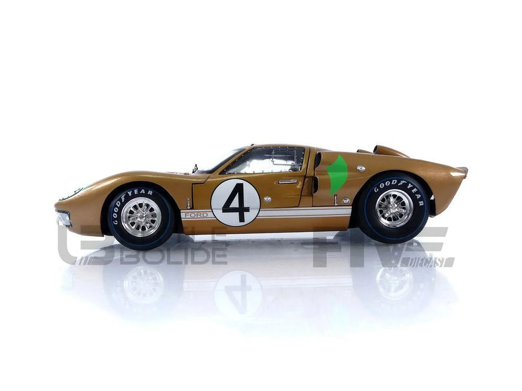 1966 Model 1-18 Gold 2 Shelby Collectibles Car GT-40 Diecast No.4 SC414 MK
