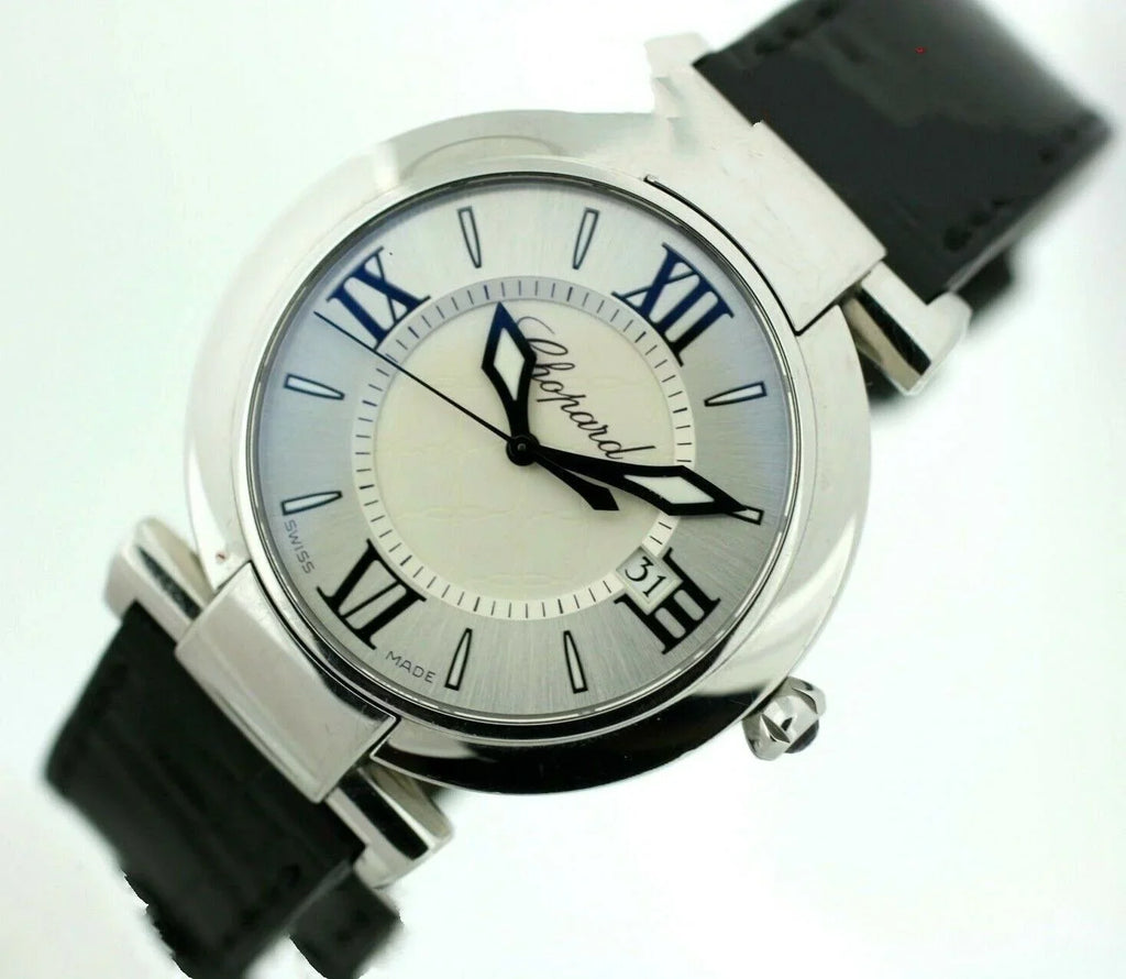 W/B/P Steel Women's Leather Black 8532 Watch Swiss Quartz 36mm ImperialE Chopard
