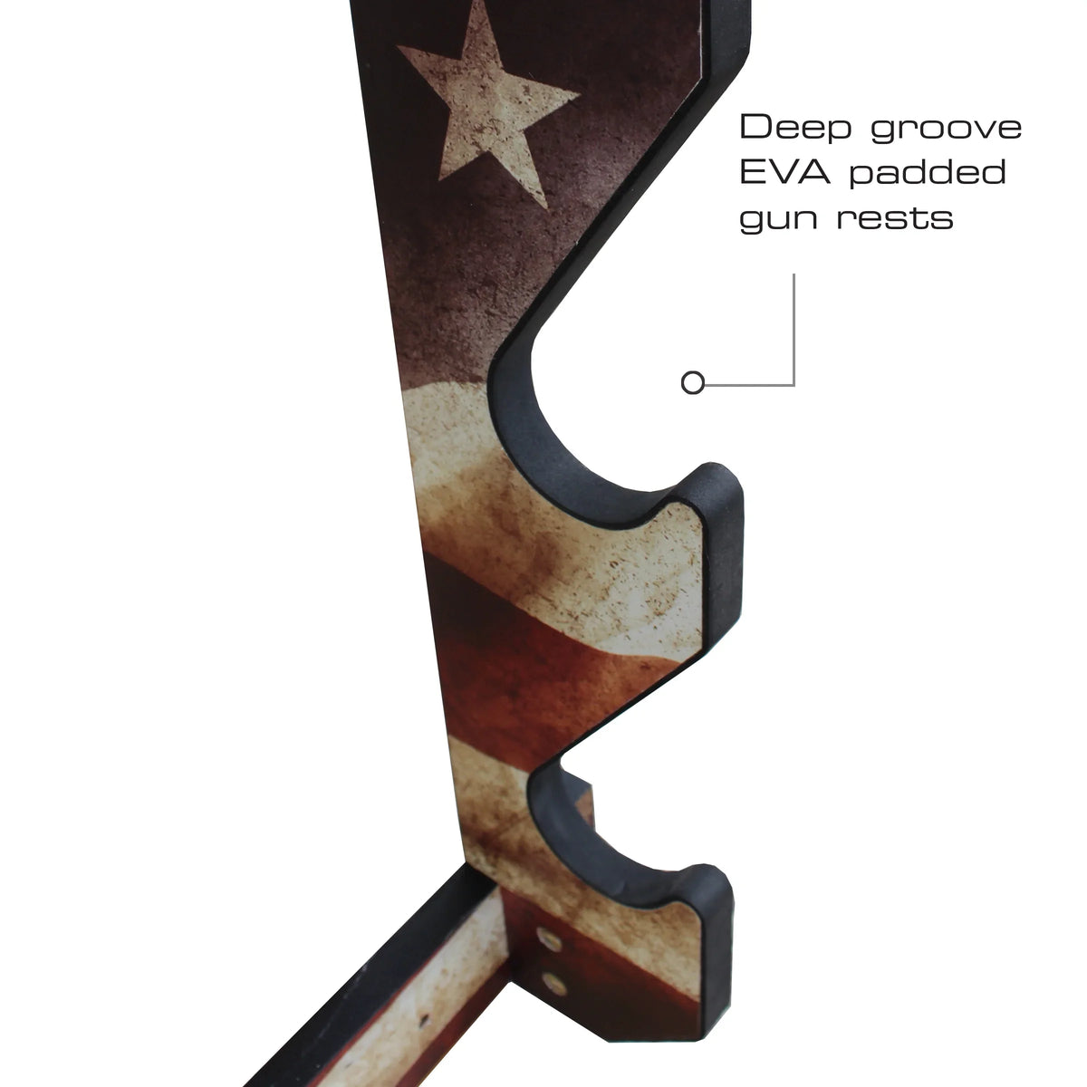 Storage Convenient Finish Display Rush Wall 3 Creations Easy Rifle/Shotgun Creek - Rack Indoor Americana Assembly