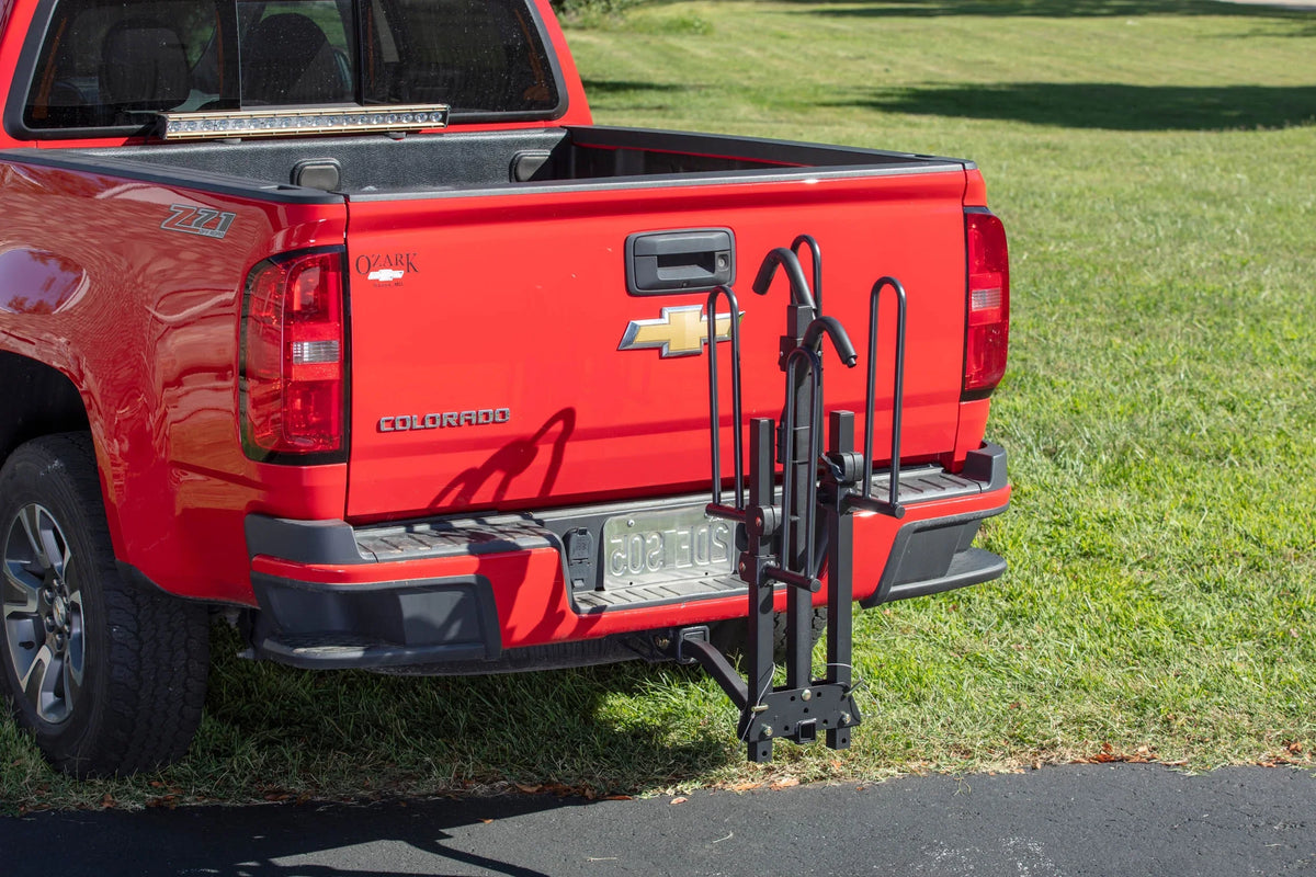 lbs. Tough Hitch-Mount Foldable Rack 2-Bike Capacity 80 Platform Hyper Car 10104071