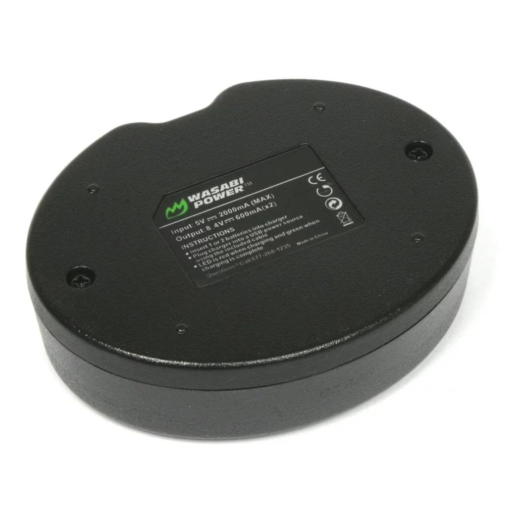 BP-511A, Dual Canon (2-Pack) BP-514 Wasabi Battery for BP-512, BP-511, Power Charger and