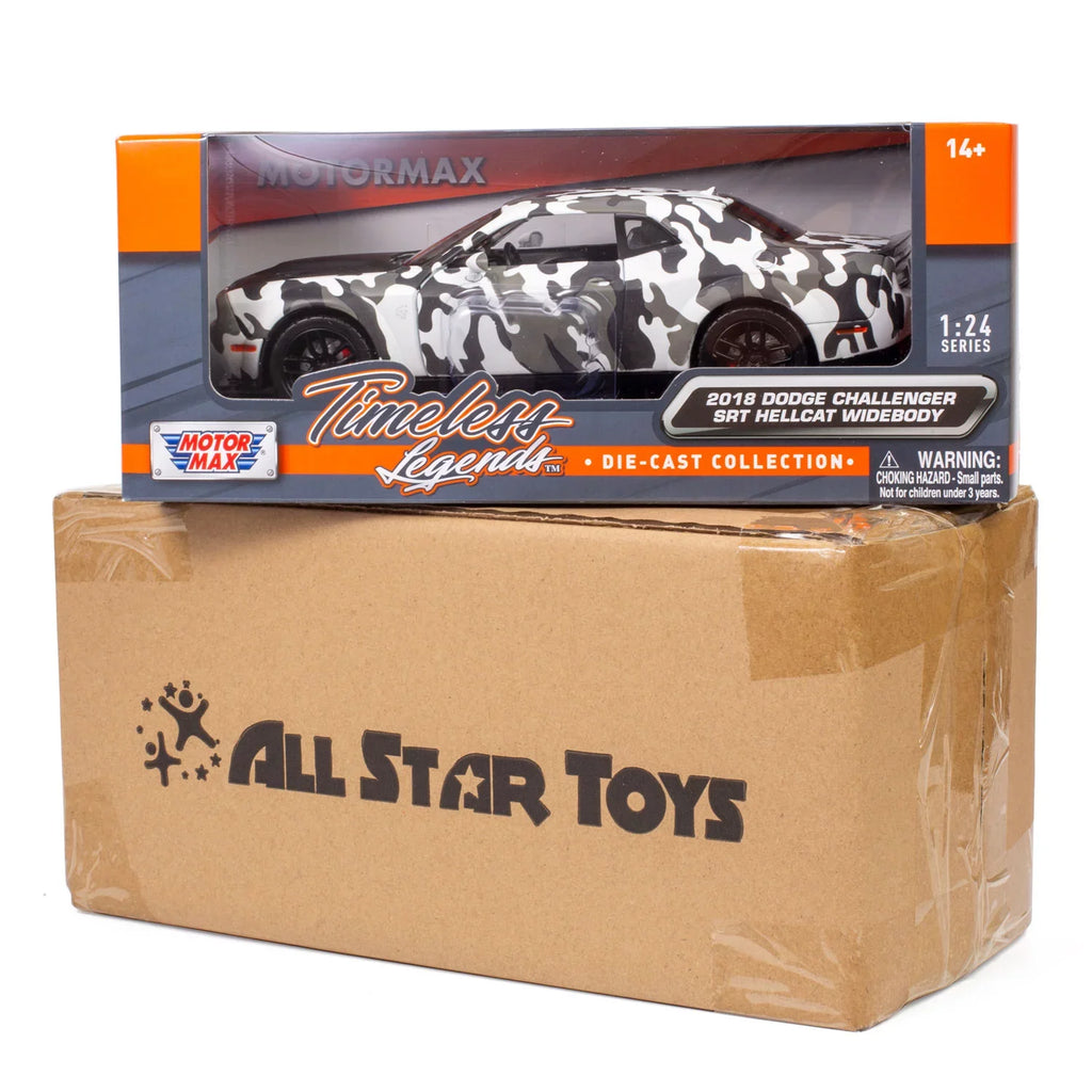 SRT All Challenger Camo Toys 1/24 Model Car Exclusive Hellcat 2018 Widebody Motormax Diecast by Camouflage Dodge 79350 Star