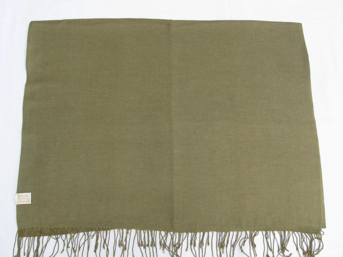 Green Shawl/Cashmere Regular (Olive Scarf/Wool/Silk Shawl/Shawls/Scarf/Scarves/Wrap/Stole/Muffler/Cape/Ruana/Blanket/Throw/Pashmina Shawl)