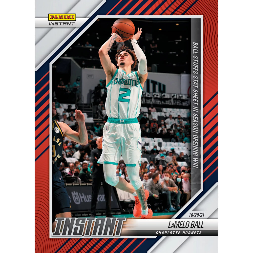 Card - Instant the Sheet Stuffs Ball Exclusive Charlotte Panini Parallel Fanatics Single LaMelo Stat Trading Hornets