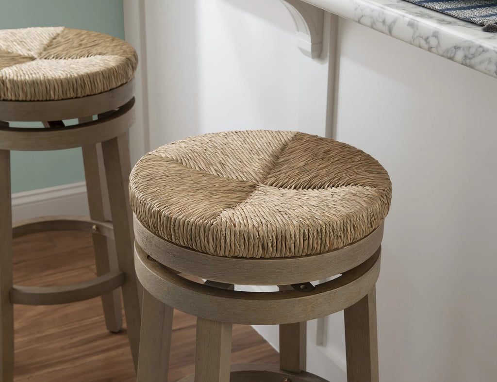 Rush Backless Bar with 31.5" with Swivel, Natural Morgan Natural Stool