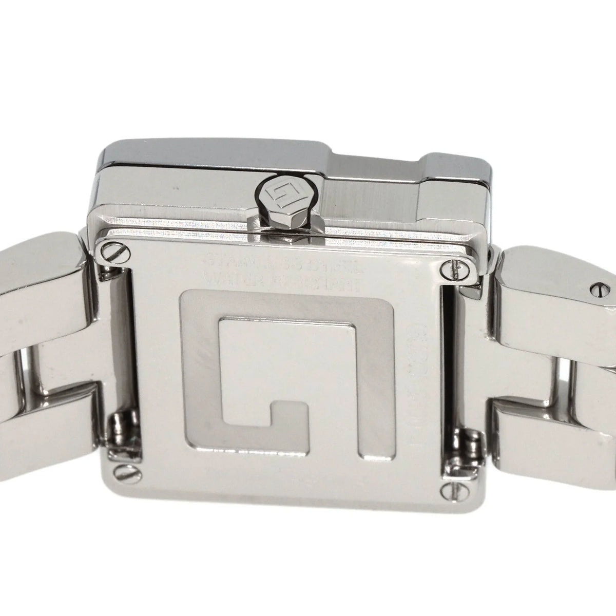 G Boys Square 3600J Steel/SS Stainless Watch Pre-Owned Face (Good)