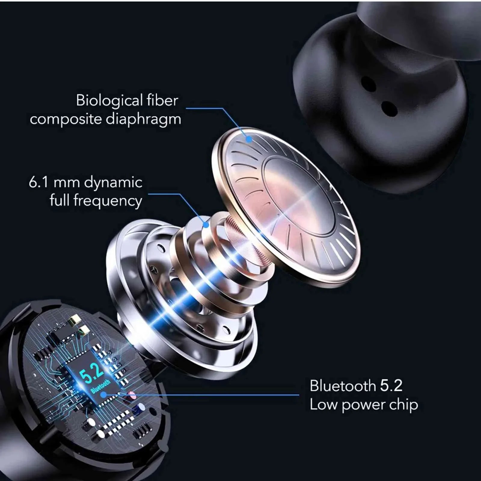 '+ Boost Connection, Dual Earbuds UrbanX Bluetooth Bass Lenovo IPX5 K12 Resistance, liquid 5.2 Case, Wireless True Bluetooth Black, Balanced, Compatible Charging Pro Connect, with