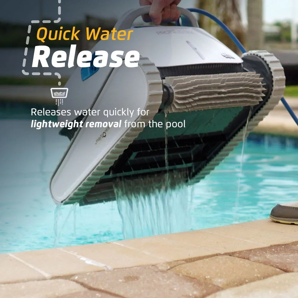FT Ideal Types Cleaner Scrubbing Climbing Capability to DX4 — Length — Vacuum Proteus Pool — Powerful Pool Waterline All 50 Robotic in for Dolphin up Wall
