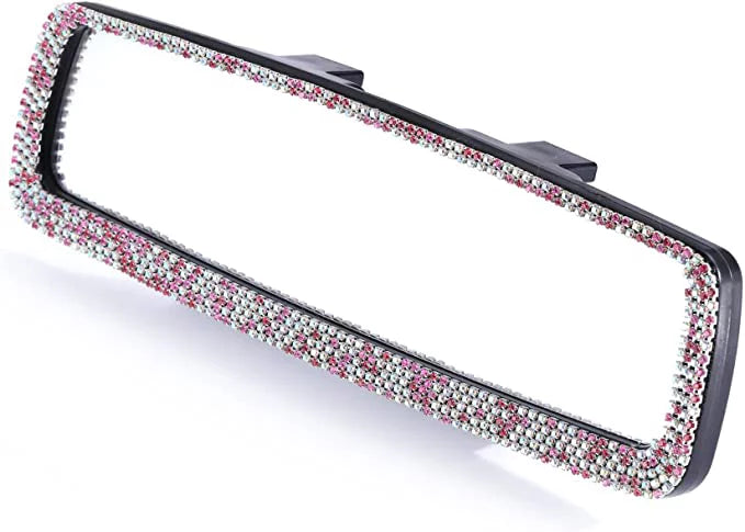 HD View Car Car Accessories Glass, and Bling Car Interior Bling with Rear Decorations Bling Mirror, Mirror Rearview for Tee Women