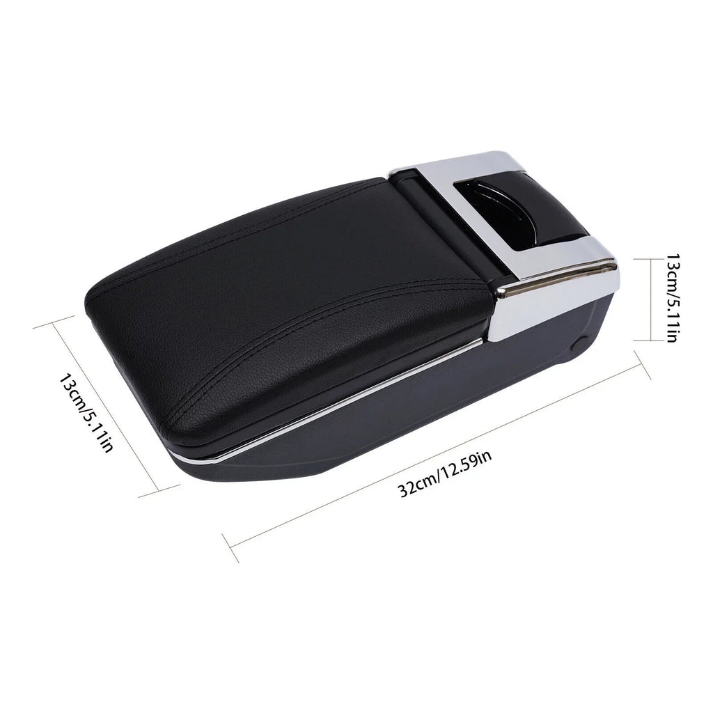 Box Armrest Storage Rest For Container Nissan Console Center Arm Versa/Tiida/Latio ZhdnBhnos Black 2007-2011 Rotatable Holder Car