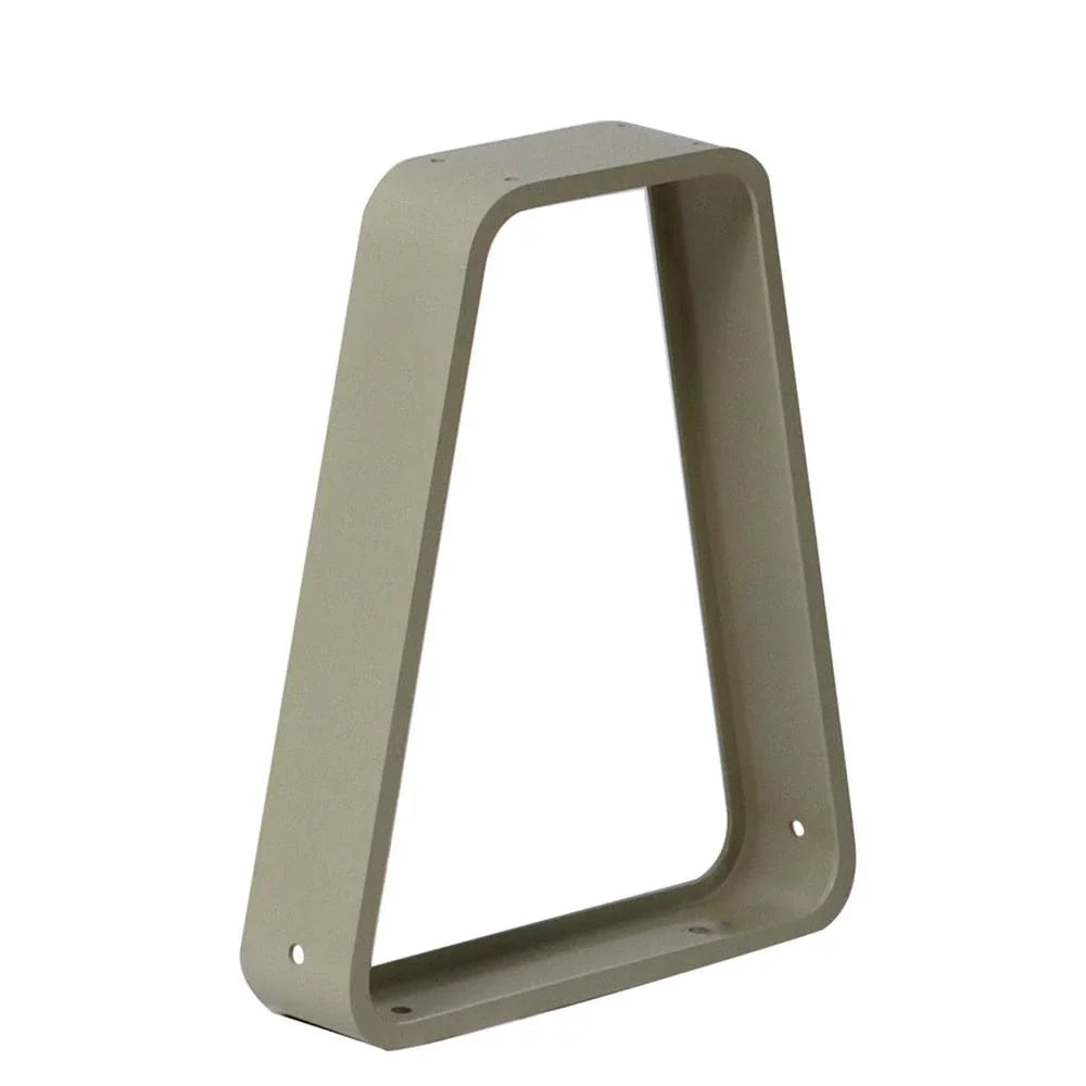 Tan Aluminum 16.75"H 729 Moveable 13.75"D Bench x x Hallowell 3"W Pedestal