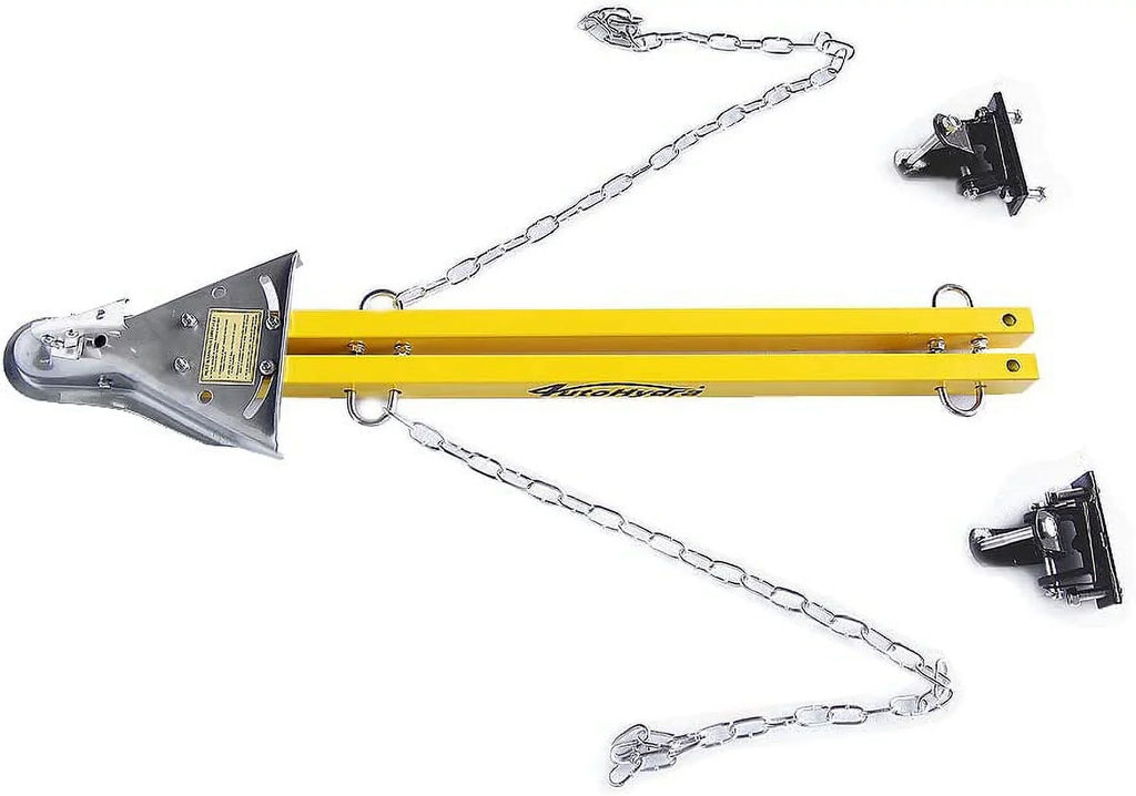 Adjustable Towing w/Chains HPDAVV Bar Compatible Tow Jeep with Kit / Yellow Adjustable System Tow Car Bar RV 5000lb Mount Truck Bumper