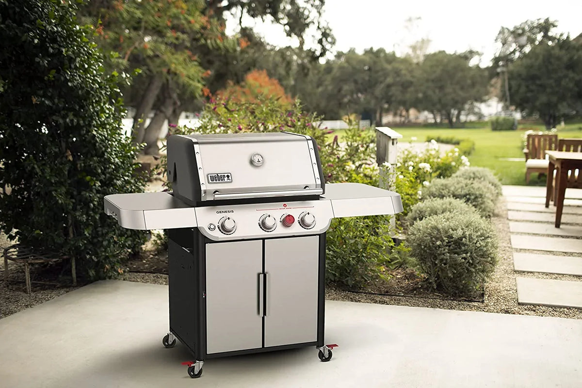 Grill Steel SX-325s with Natural Weber Genesis Gas 3-Burner Technology Stainless in Smart Smart