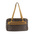 GM Canvas (Good) Shoulder Pre-Owned Monogram Cite Bag M51181 Leather Brown