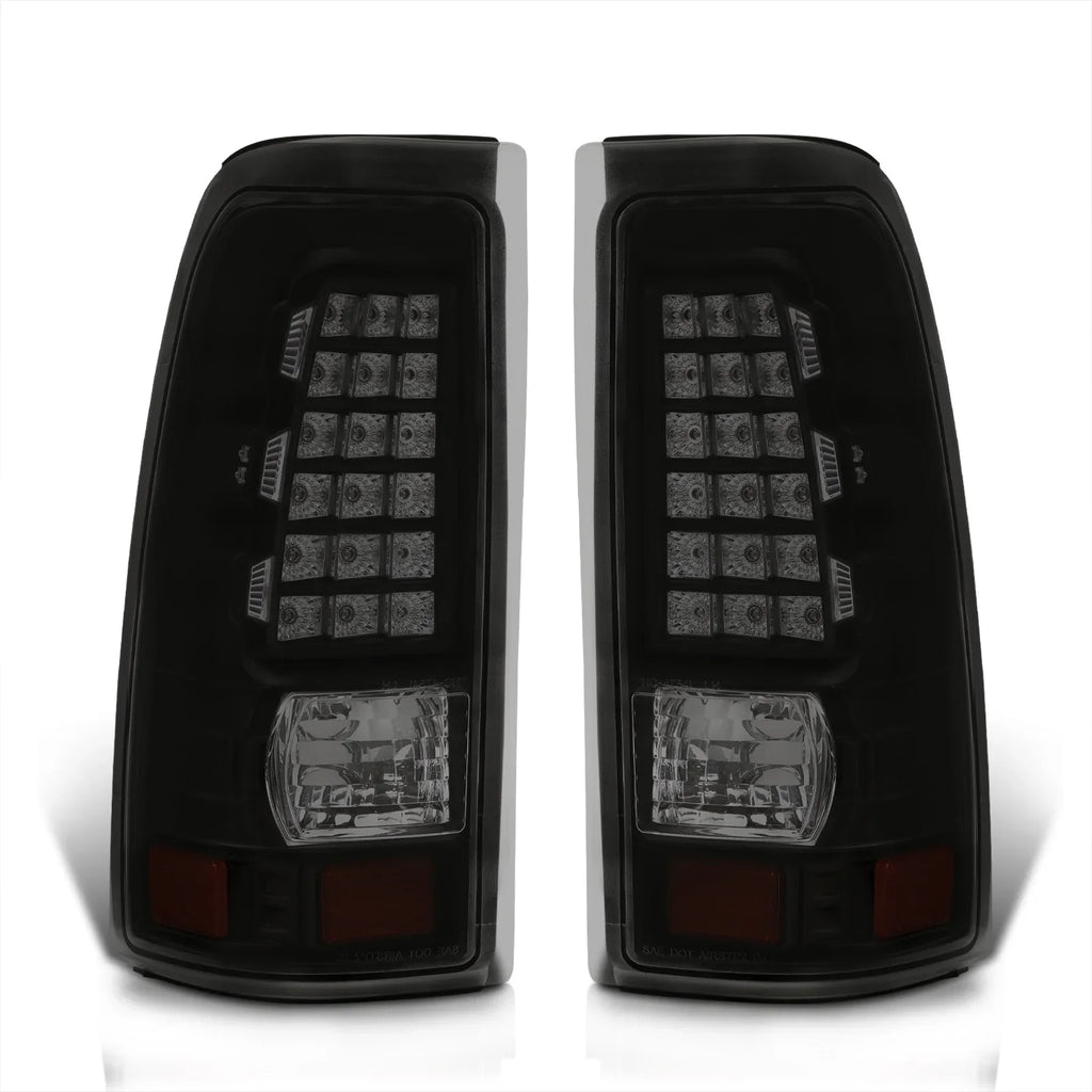 Distributors 2004 Chevy Compatible/Replacement Pair Black Lamps 2001 2003 AJP LED Smoked For Brake 1999 Fleetside Signal Stop Lens 2005 GMC 2006 2000 Tail 2002 Silverado Housing Driving Lights Sierra