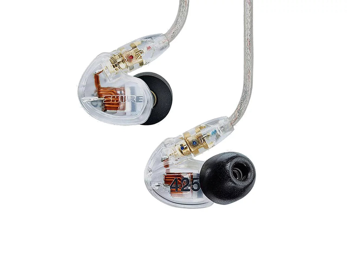 Clear In-Ear Driver Earphones - Dual Sound Shure Isolating SE425 Pro