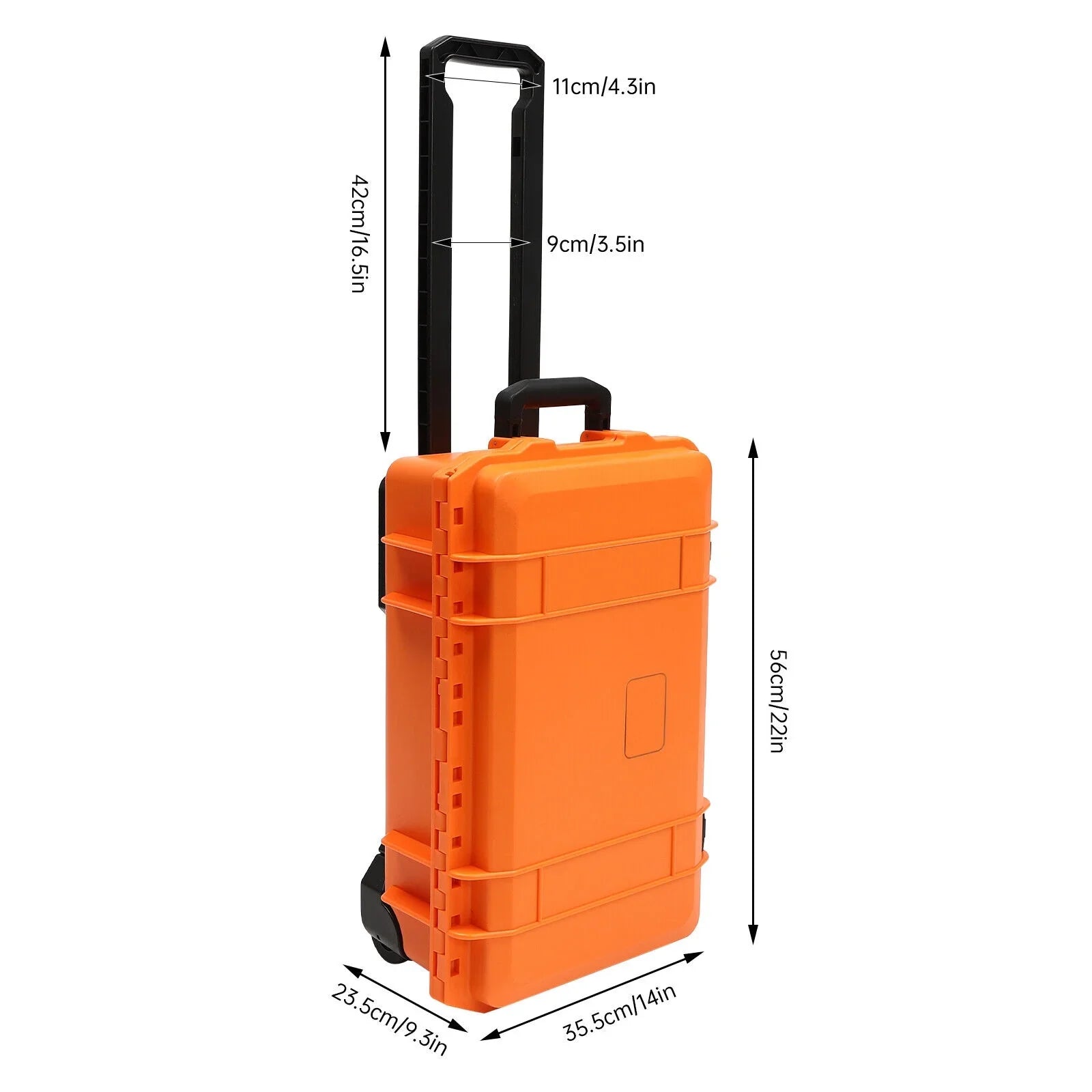 Box 22" Camera Storage Carry Roller Case Camera Waterproof Protect Case Box