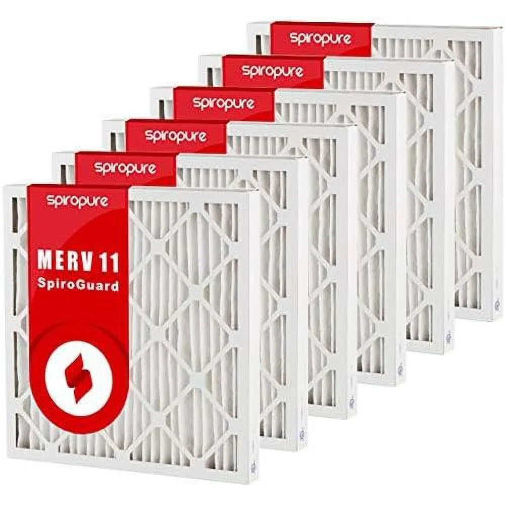 11 - made in filters (6 pleated 16x20x2 air merv pack)
