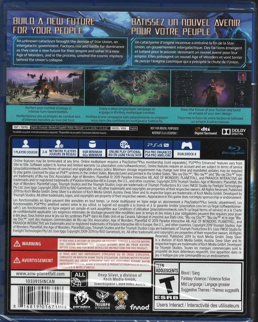 of (Brand Factory Planetfall PlayStation Wonders: Age Sealed New PS4 US Version)