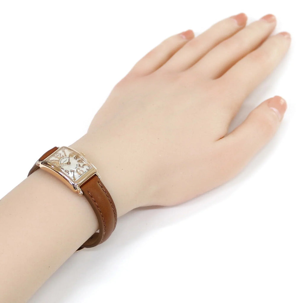 MOP2 (Good) K18PG Watch Island Long Pre-Owned MULLER 802 Franck FRANCK Ladies Muller