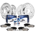 2010 Pads Front Brakes Drilled Detroit 2007 for Slotted 2009 Axle Rav4 - 2011 2008 2015 Rotors Rear 2014 2017 11.65" and 2012 11.06" 2006-2018 2013 Disc Kit & Replacement Brake Toyota 2016 Ceramic