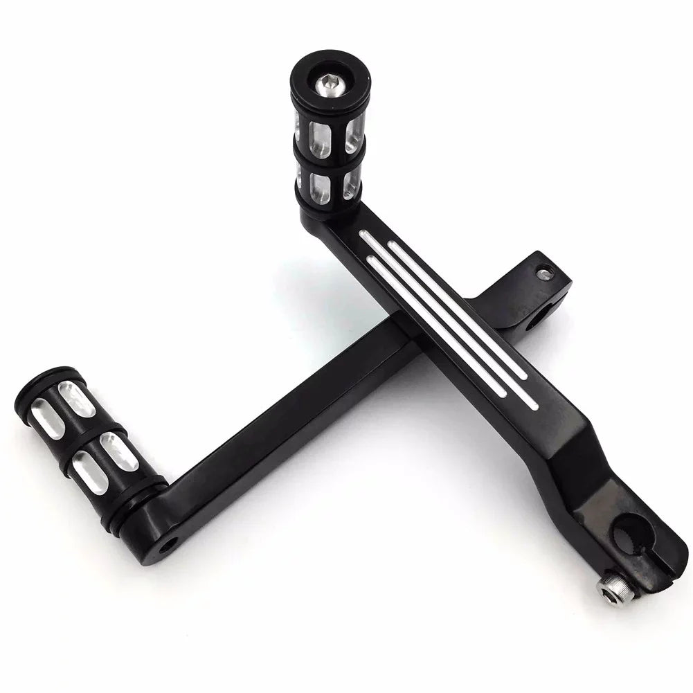 Pegs FLSTF Fat Black Aluminum later 009C- Shift and Motorcycle Levers Davidson Harley Shifter Heel HTT- Pedal w/ Toe Shift design Boy 1980 Levers/Gear For