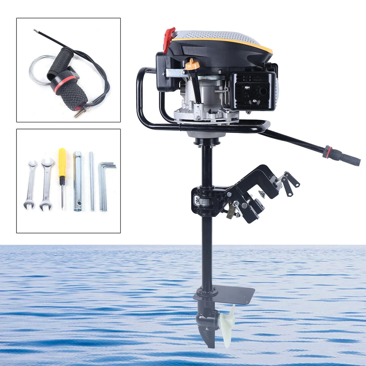 Ignition Fishing Motor Cooling 4 9 Duty with Miumaeov CC Marine Engine Single r/min HP TAS System Engine Cylinder Boat Boat Heavy 3600 Engine Stroke Air 225 Outboard