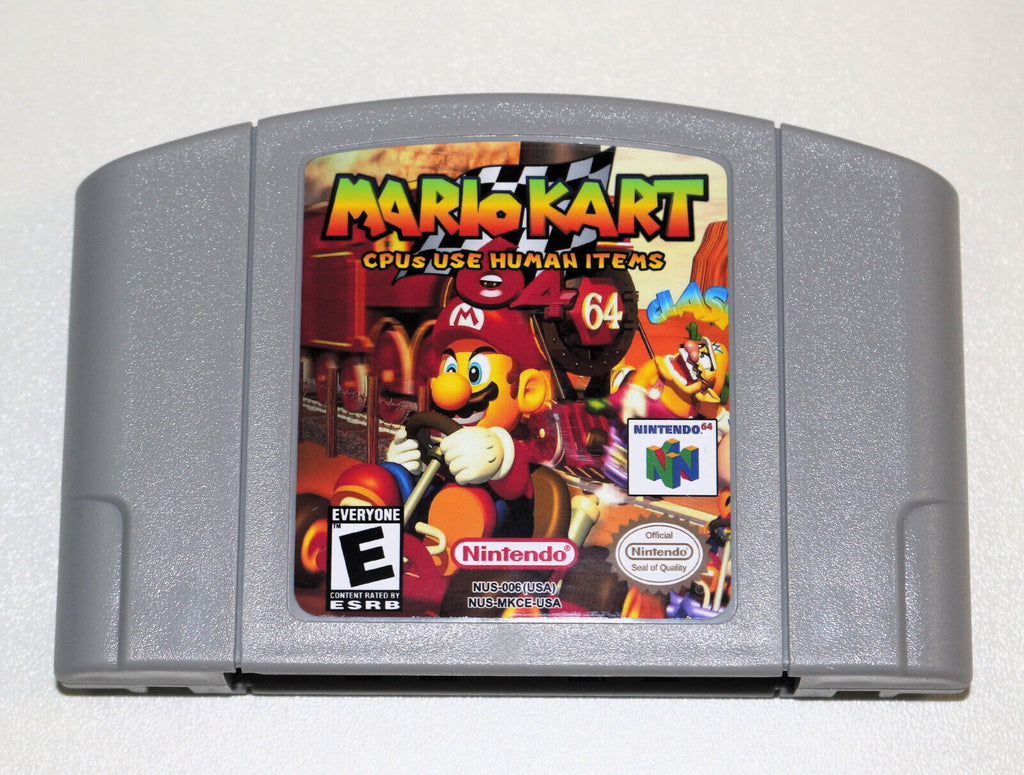 usable game item N64 for Kart including case CPU human Mario NTSC-U/C