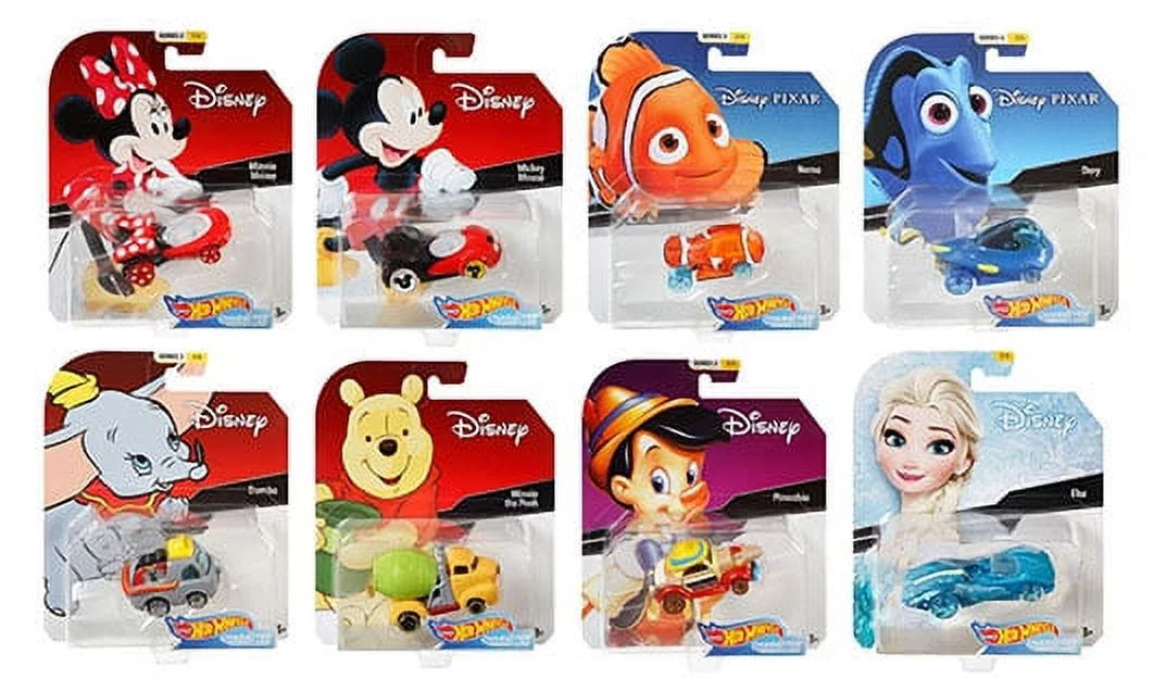 Disney 2019 Wheels Playset Hot Pieces) Vehicle Car (8 Pixar